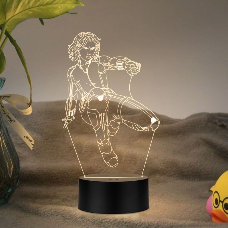 Black Widow Character Night Lamp
